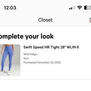Lululemon Athletica High-Rise Tights in Blue